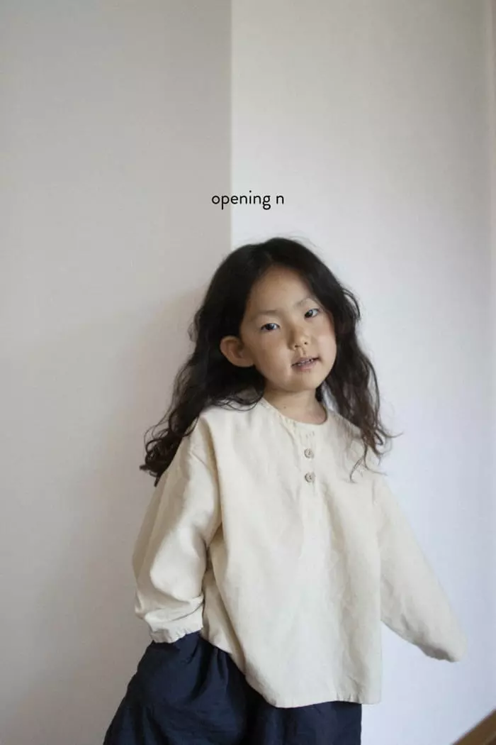 Opening & - Korean Children Fashion - #kidzfashiontrend - Palm Rib Blouse - 3