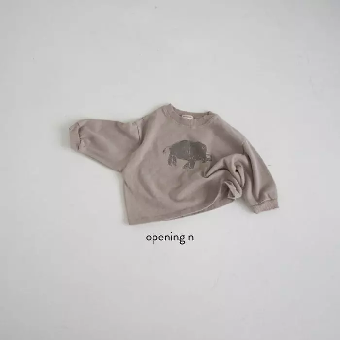 Opening & - Korean Children Fashion - #littlefashionista - Stone Age Tee - 2