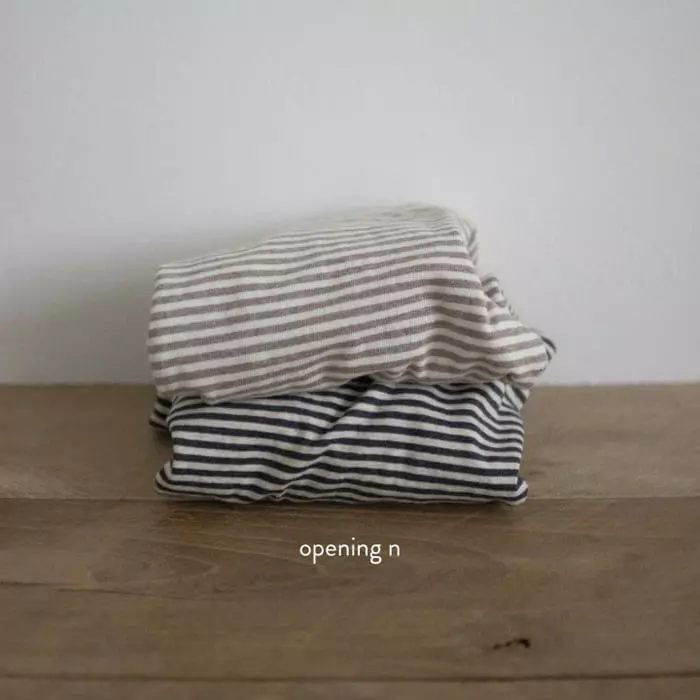 Opening & - Korean Children Fashion - #littlefashionista - Cotton Stripes Top - 2