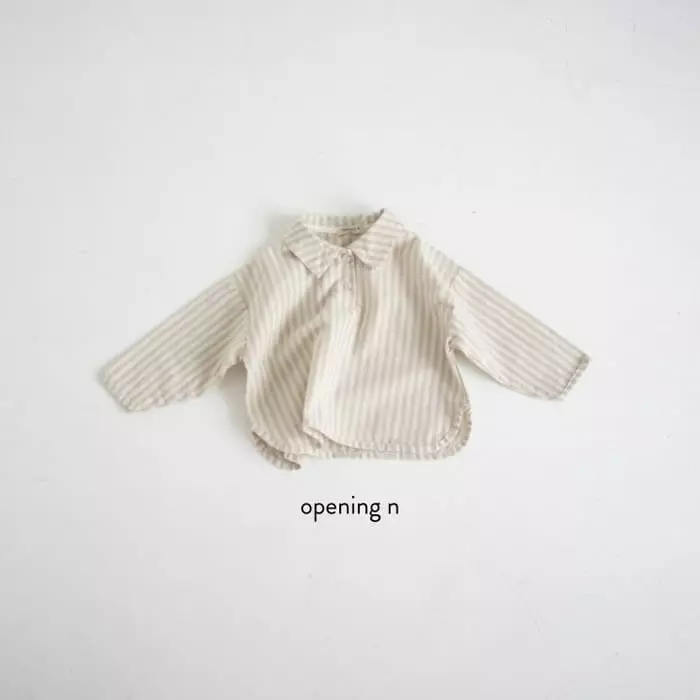 Opening & - Korean Children Fashion - #magicofchildhood - Sando Stripes Shirt