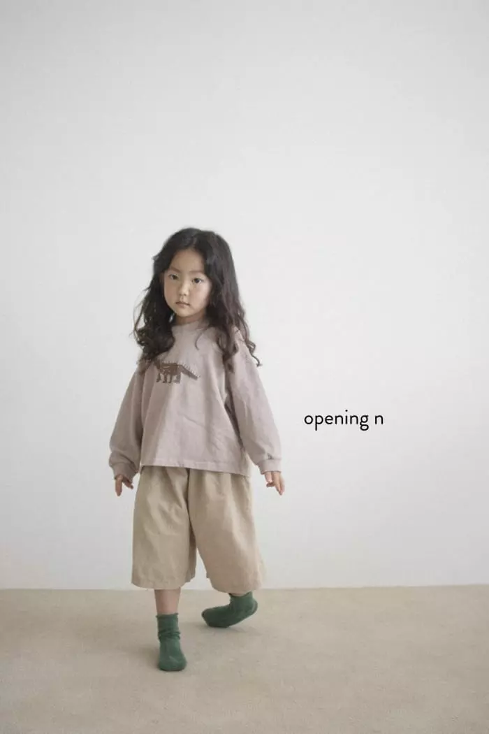 Opening & - Korean Children Fashion - #littlefashionista - Rib Half Pants - 4