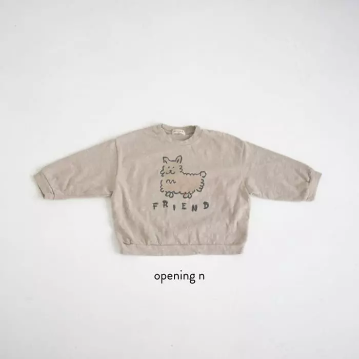 Opening & - Korean Children Fashion - #magicofchildhood - Puppy Slub Tee