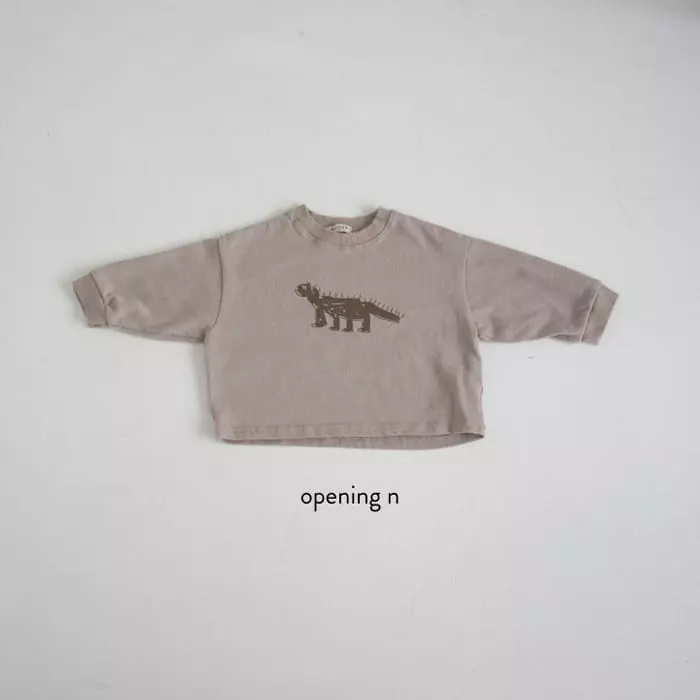 Opening & - Korean Children Fashion - #magicofchildhood - Stone Age Tee - 4