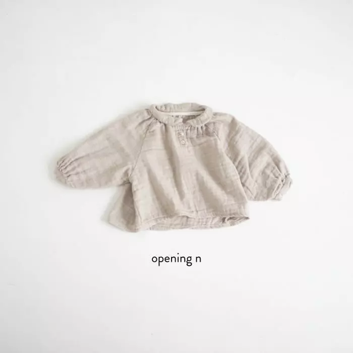 Opening & - Korean Children Fashion - #minifashionista - Messi Blouse