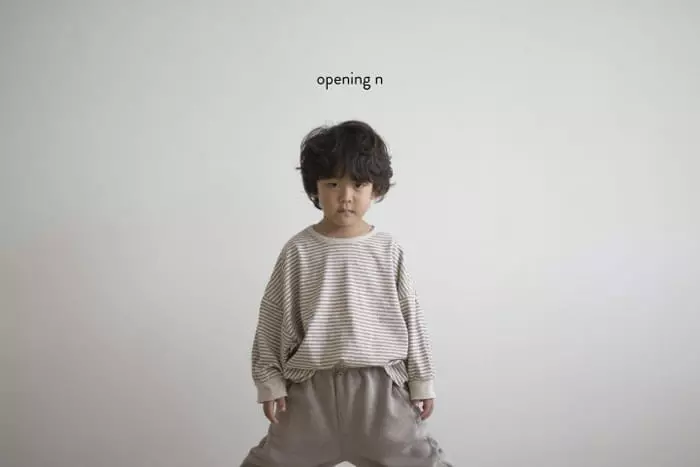 Opening & - Korean Children Fashion - #magicofchildhood - Cotton Stripes Top - 4