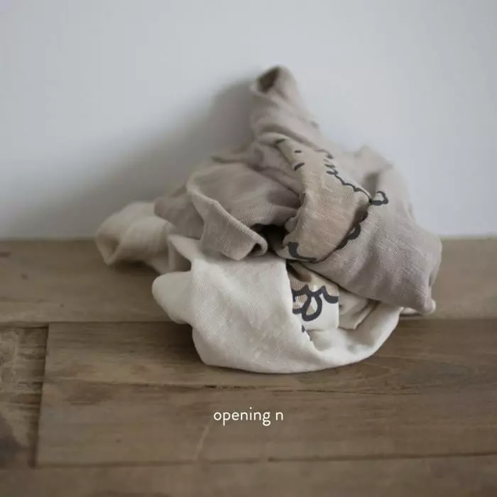 Opening & - Korean Children Fashion - #minifashionista - Puppy Slub Tee - 2