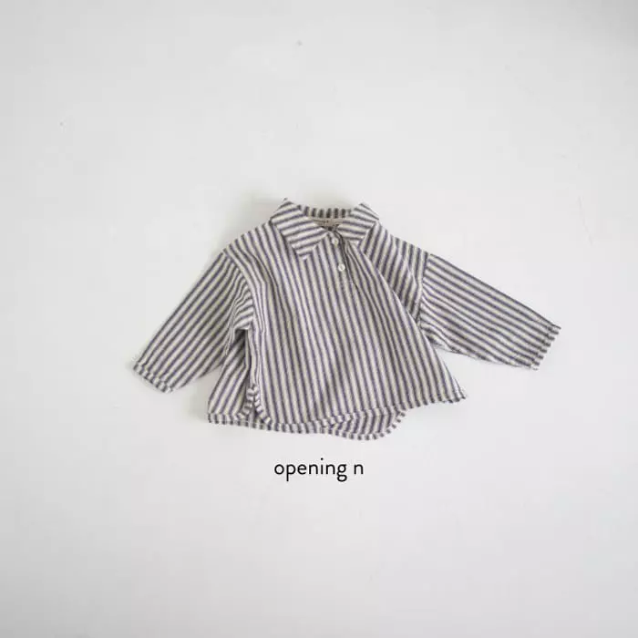 Opening & - Korean Children Fashion - #prettylittlegirls - Sando Stripes Shirt - 3