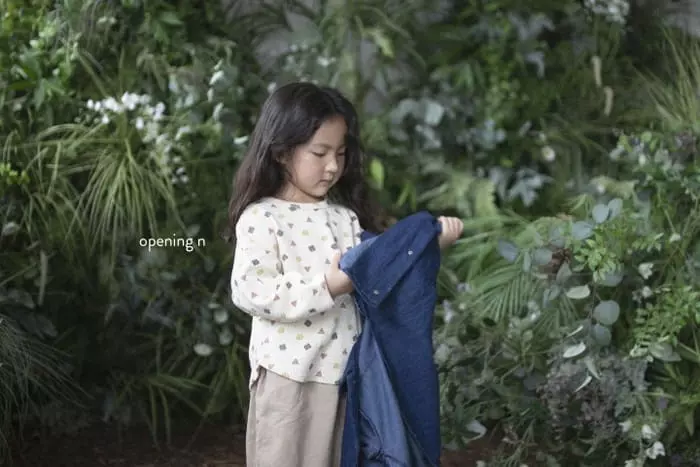Opening & - Korean Children Fashion - #prettylittlegirls - Denim Collar Jaccket - 12