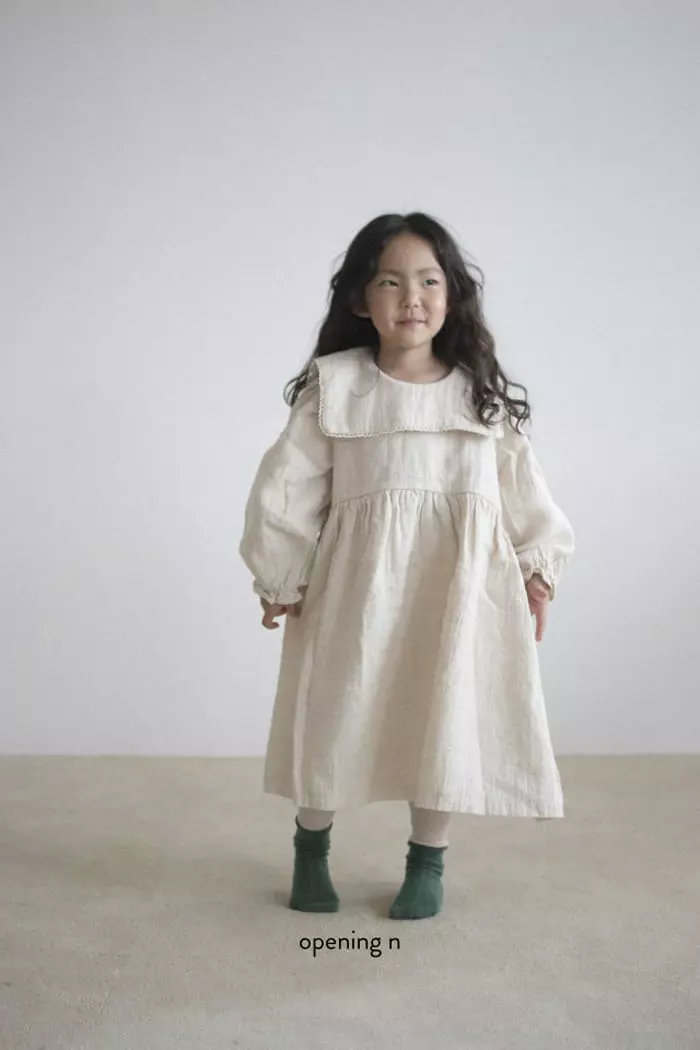 Opening & - Korean Children Fashion - #prettylittlegirls - Natural One-piece - 10
