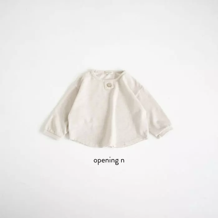 Opening & - Korean Children Fashion - #prettylittlegirls - PK Button Tee