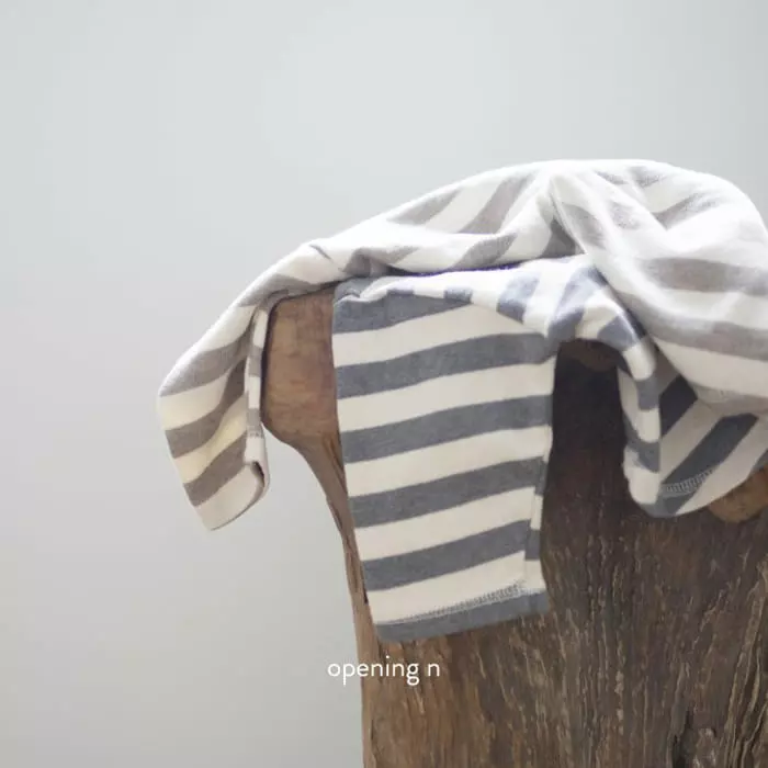 Opening & - Korean Children Fashion - #stylishchildhood - Big Stripes Tee - 3