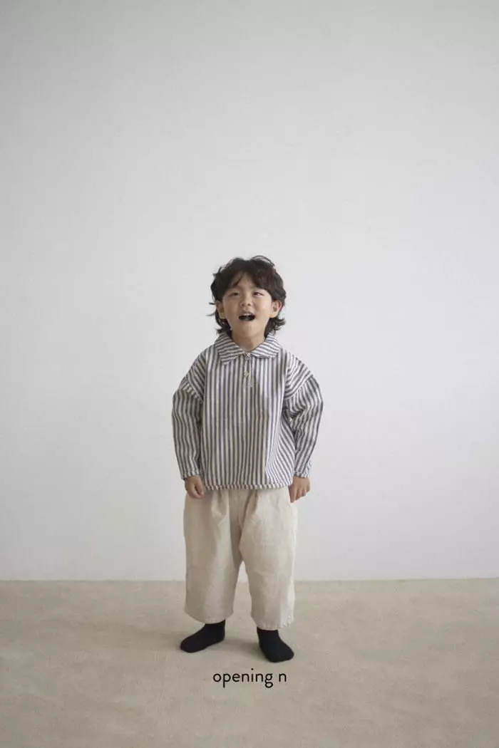 Opening & - Korean Children Fashion - #prettylittlegirls - Sando Stripes Shirt - 4