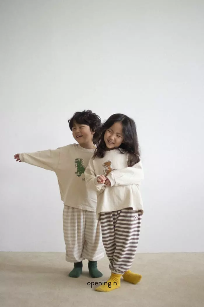 Opening & - Korean Children Fashion - #toddlerclothing - Stone Age Tee - 7