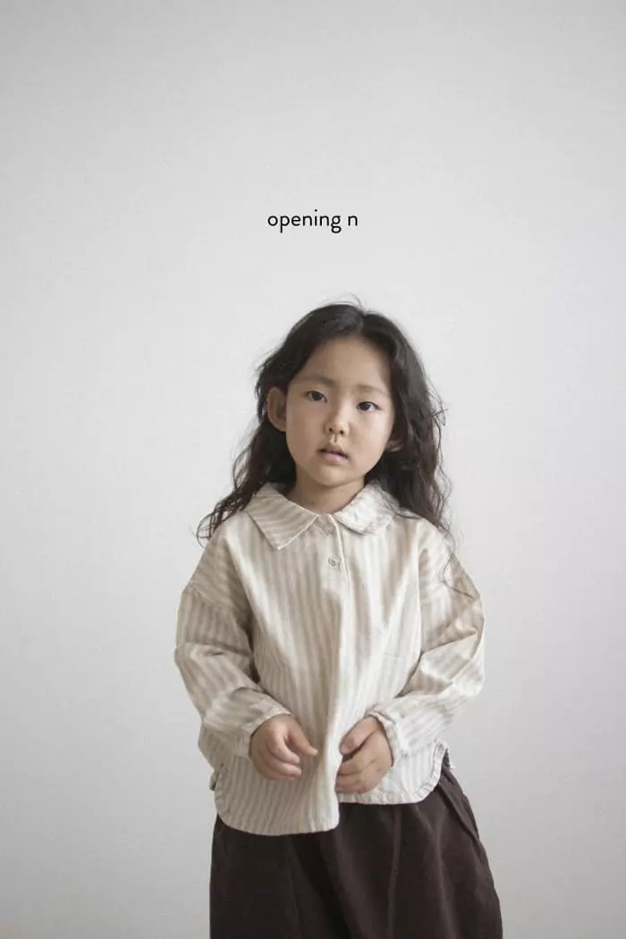 Opening & - Korean Children Fashion - #toddlerclothing - Sando Stripes Shirt - 5