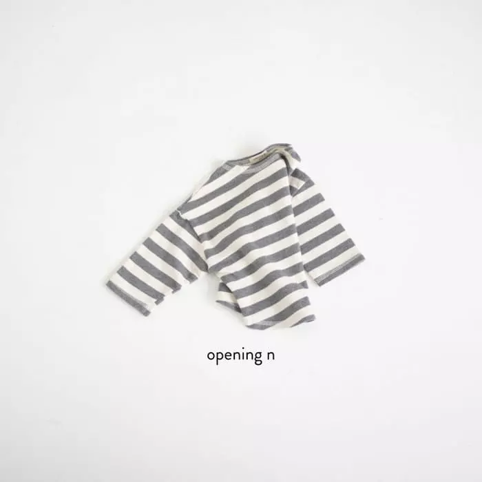 Opening & - Korean Children Fashion - #toddlerclothing - Big Stripes Tee - 2