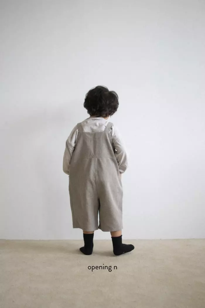 Opening & - Korean Children Fashion - #toddlerclothing - Caramel Dungarees Pants - 12