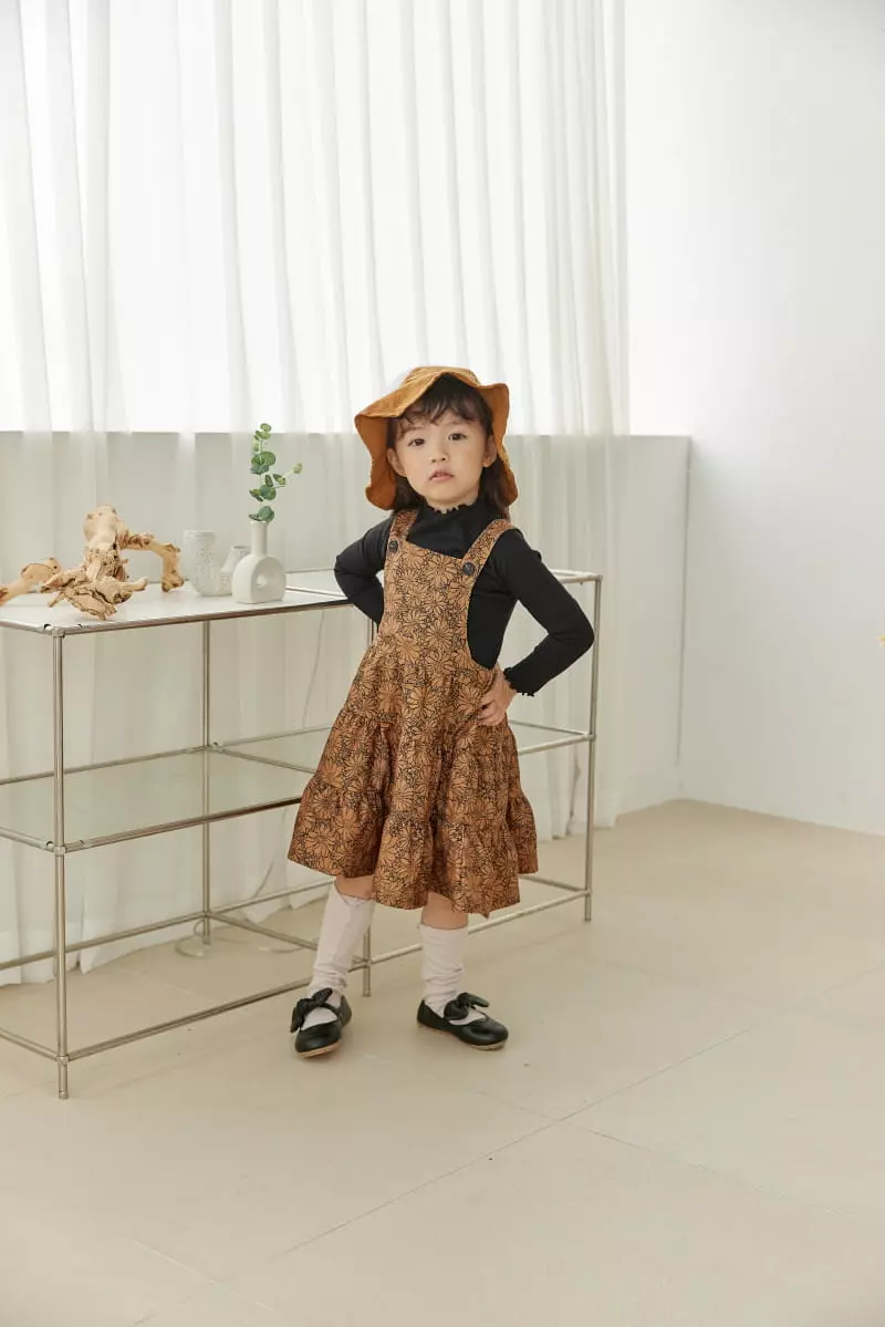 Orange Mom - Korean Children Fashion - #Kfashion4kids - Cancan Dungarees One-piece - 8