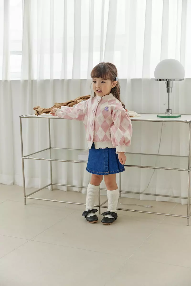 Orange Mom - Korean Children Fashion - #Kfashion4kids - Argyle Cardigan - 3