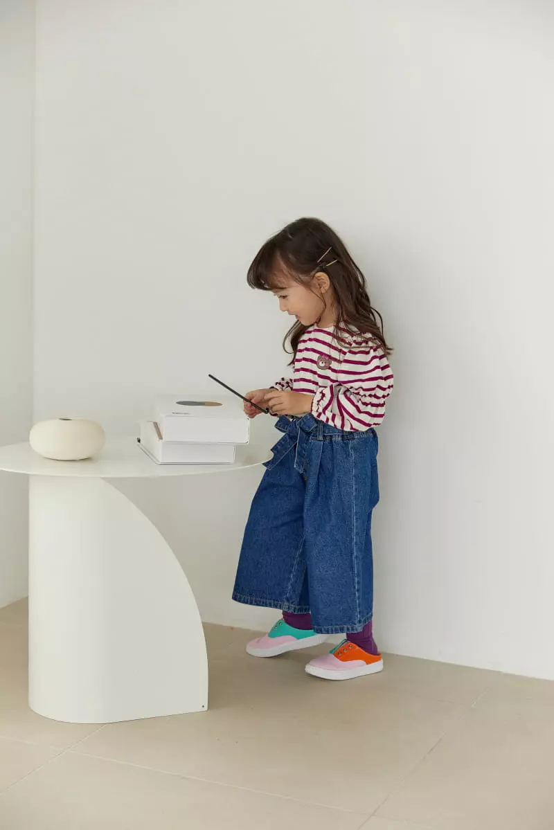 Orange Mom - Korean Children Fashion - #Kfashion4kids - Bear Stripes Tee - 5