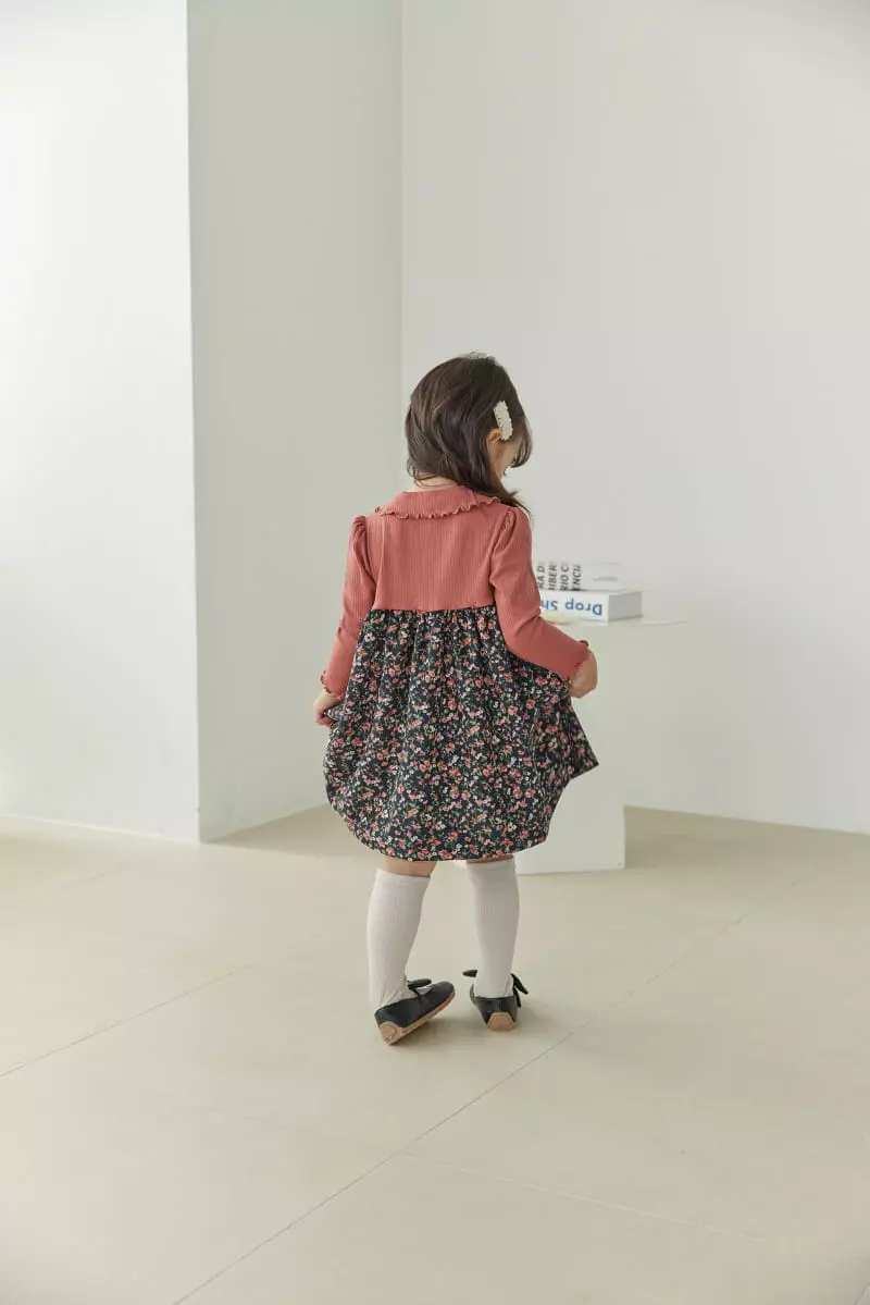 Orange Mom - Korean Children Fashion - #childofig - Rib Color One-piece - 12