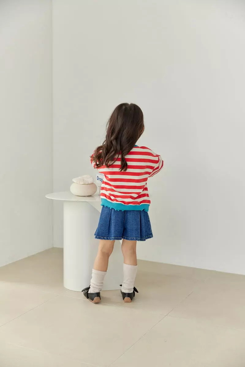 Orange Mom - Korean Children Fashion - #childofig - Stripes Color Tee