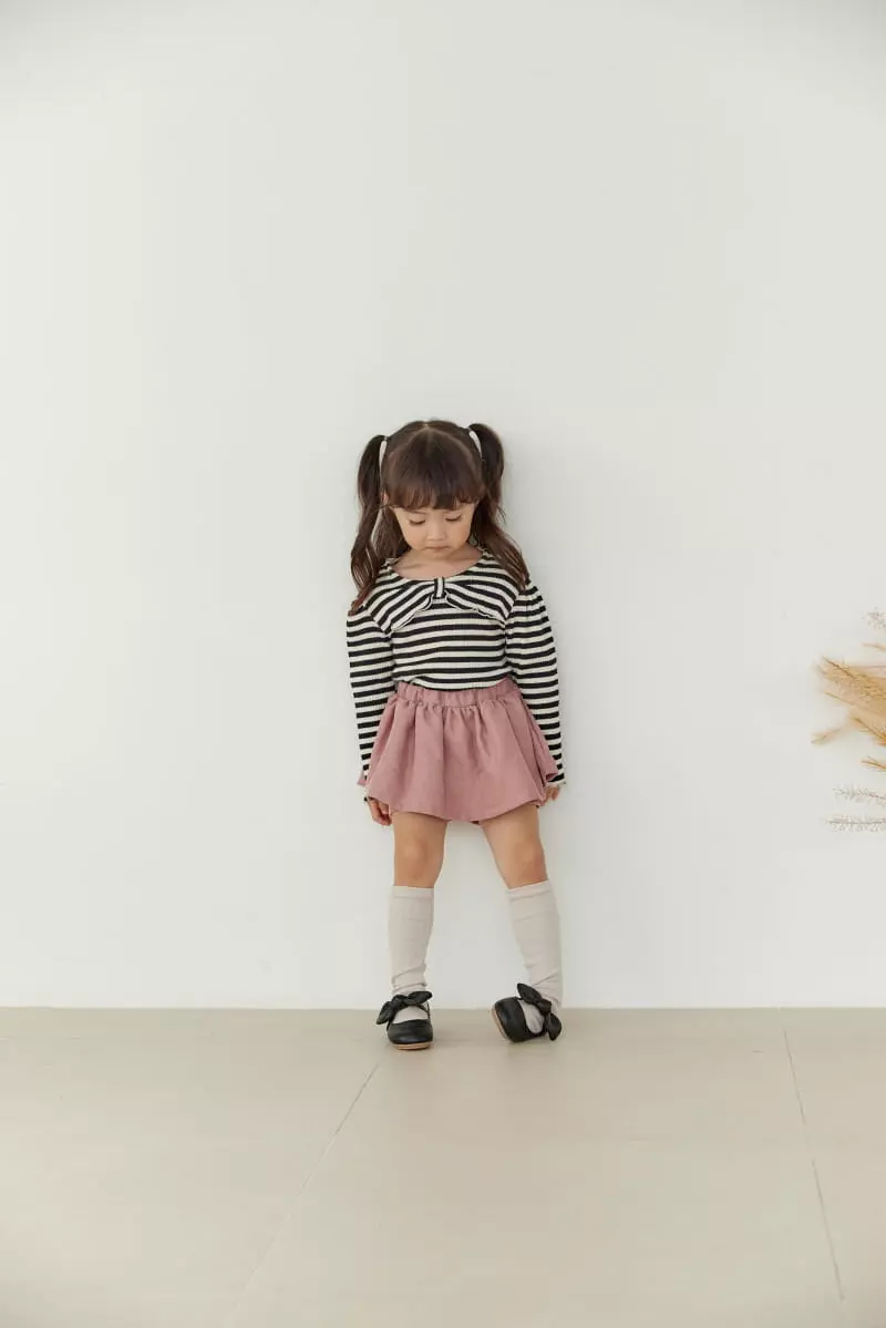 Orange Mom - Korean Children Fashion - #childofig - Tonedo Skirt Pants - 4