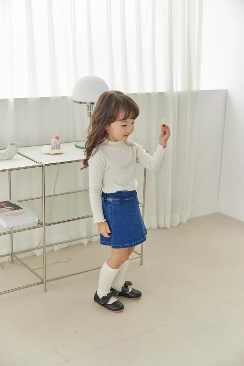 Orange Mom - Korean Children Fashion - #discoveringself - Span Wrap Skirt Pants - 8