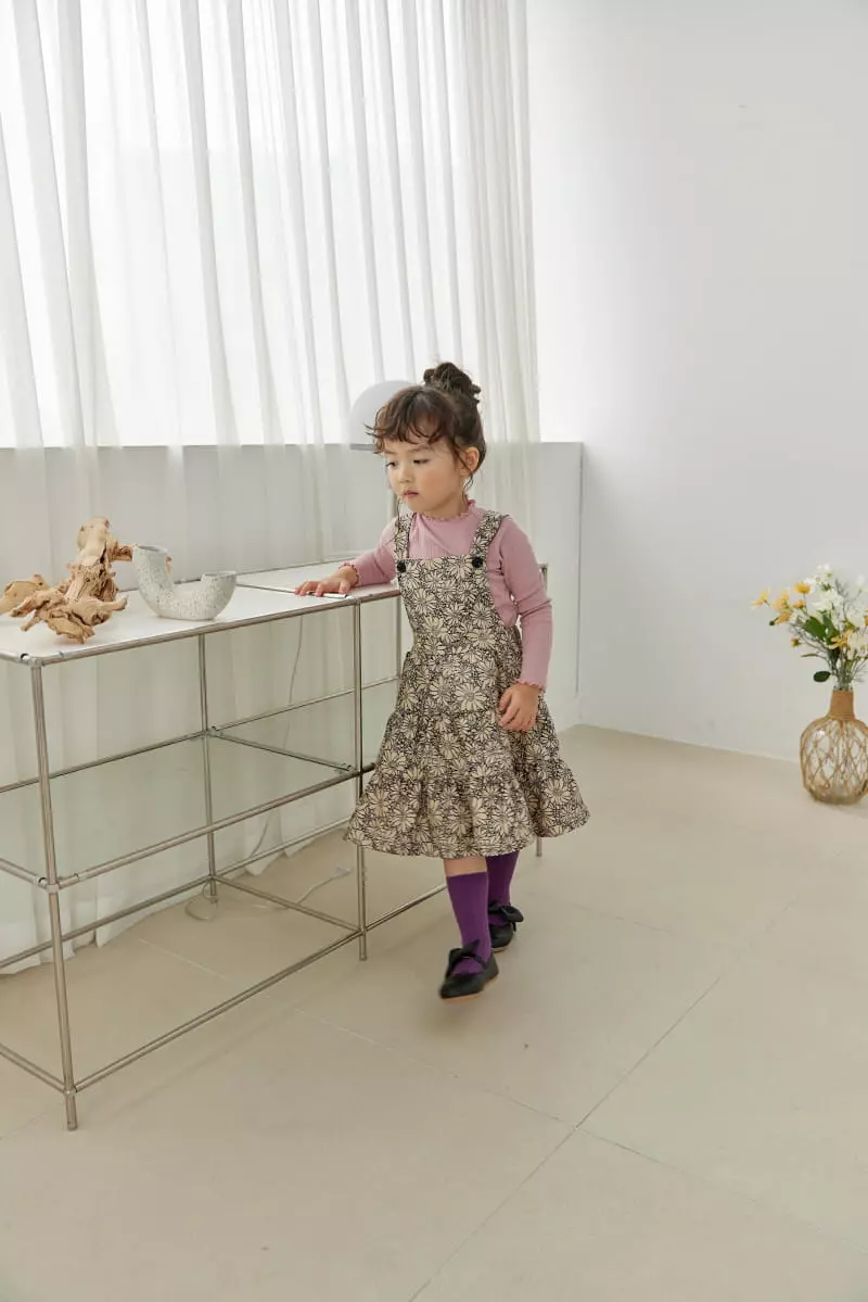Orange Mom - Korean Children Fashion - #discoveringself - Cancan Dungarees One-piece - 4