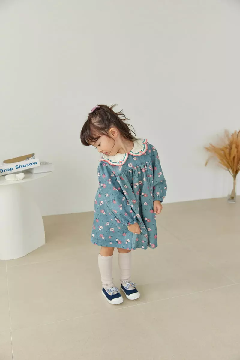 Orange Mom - Korean Children Fashion - #kidsshorts - Eri Embroidery One-piece
