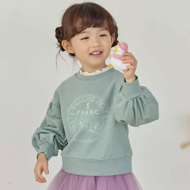 Orange Mom - Korean Children Fashion - #kidsshorts - Color Ari Sweatshirt