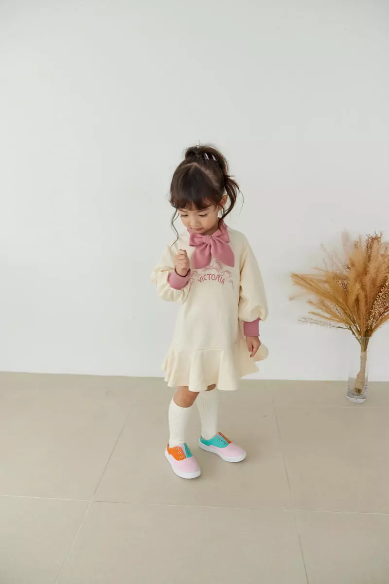 Orange Mom - Korean Children Fashion - #kidsstore - Ribbon One-piece - 5