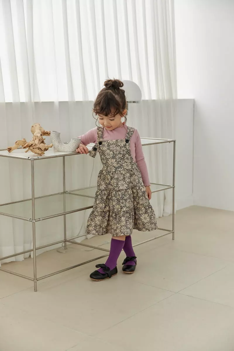 Orange Mom - Korean Children Fashion - #kidzfashiontrend - Cancan Dungarees One-piece - 6