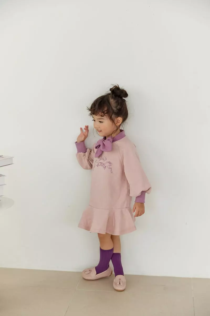 Orange Mom - Korean Children Fashion - #littlefashionista - Ribbon One-piece - 8