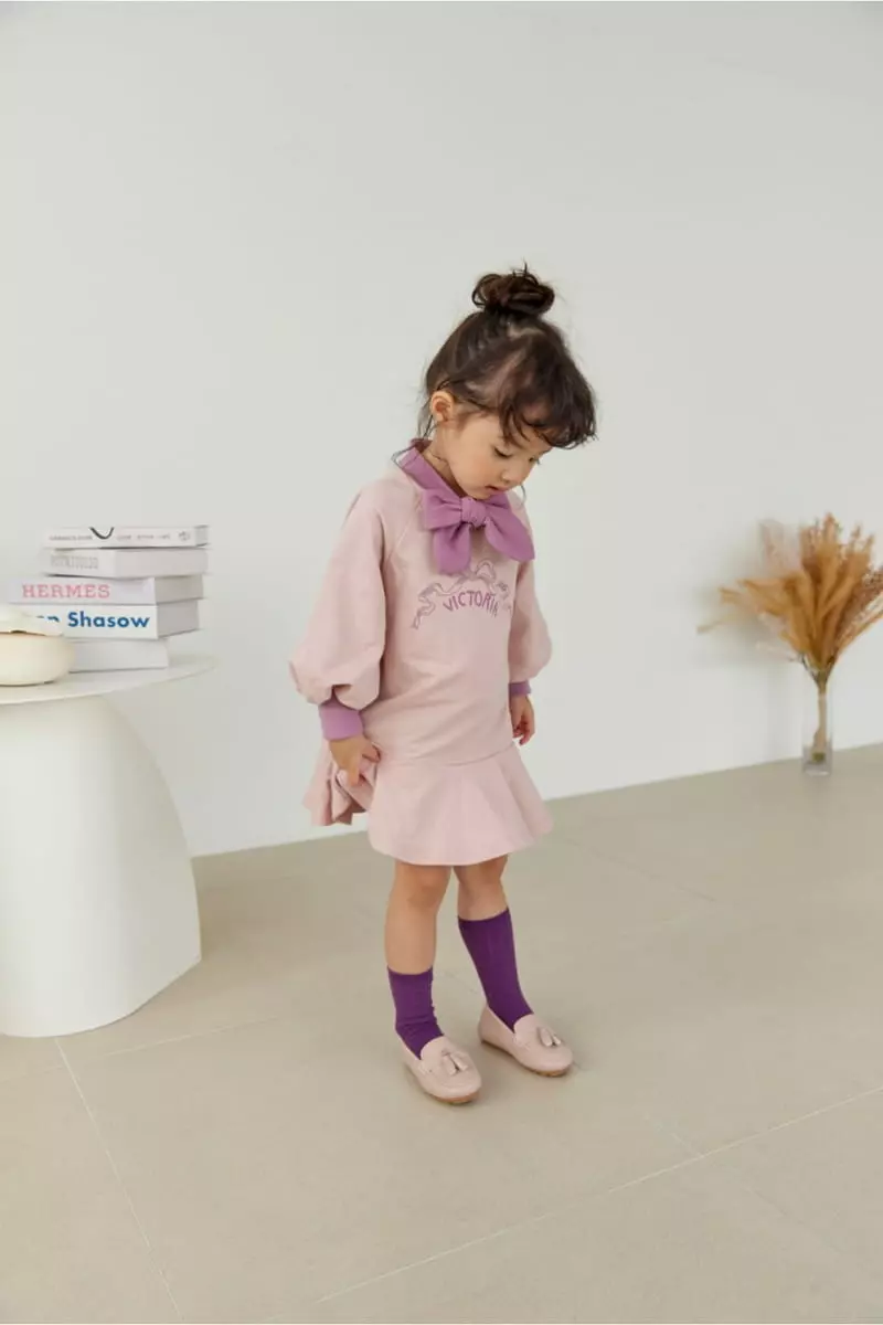 Orange Mom - Korean Children Fashion - #magicofchildhood - Ribbon One-piece - 9
