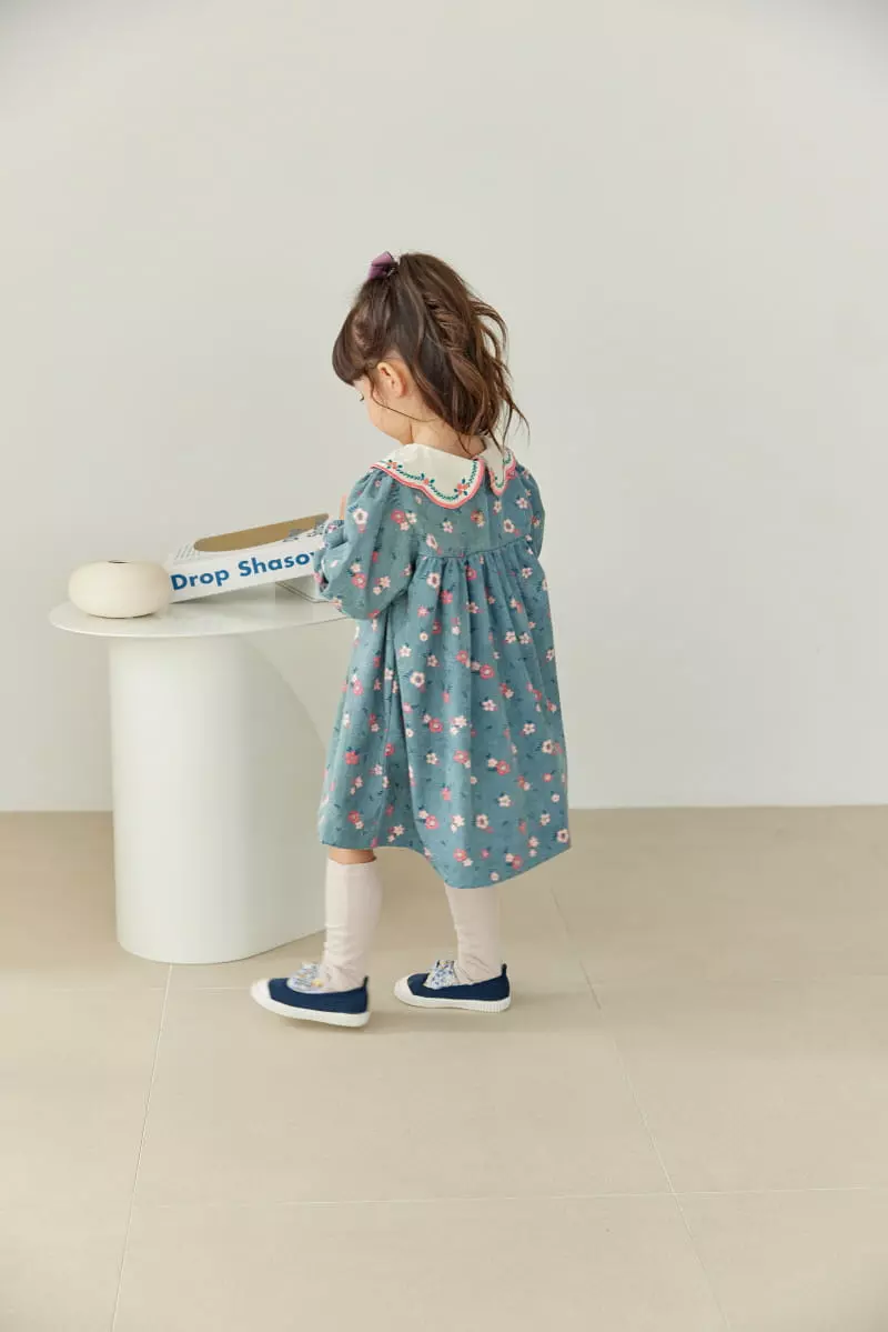 Orange Mom - Korean Children Fashion - #magicofchildhood - Eri Embroidery One-piece - 6