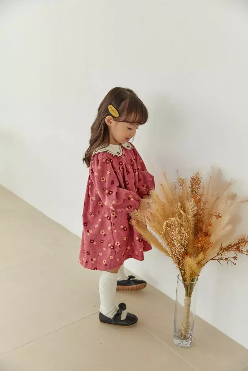 Orange Mom - Korean Children Fashion - #prettylittlegirls - Embroidery One-piece - 9
