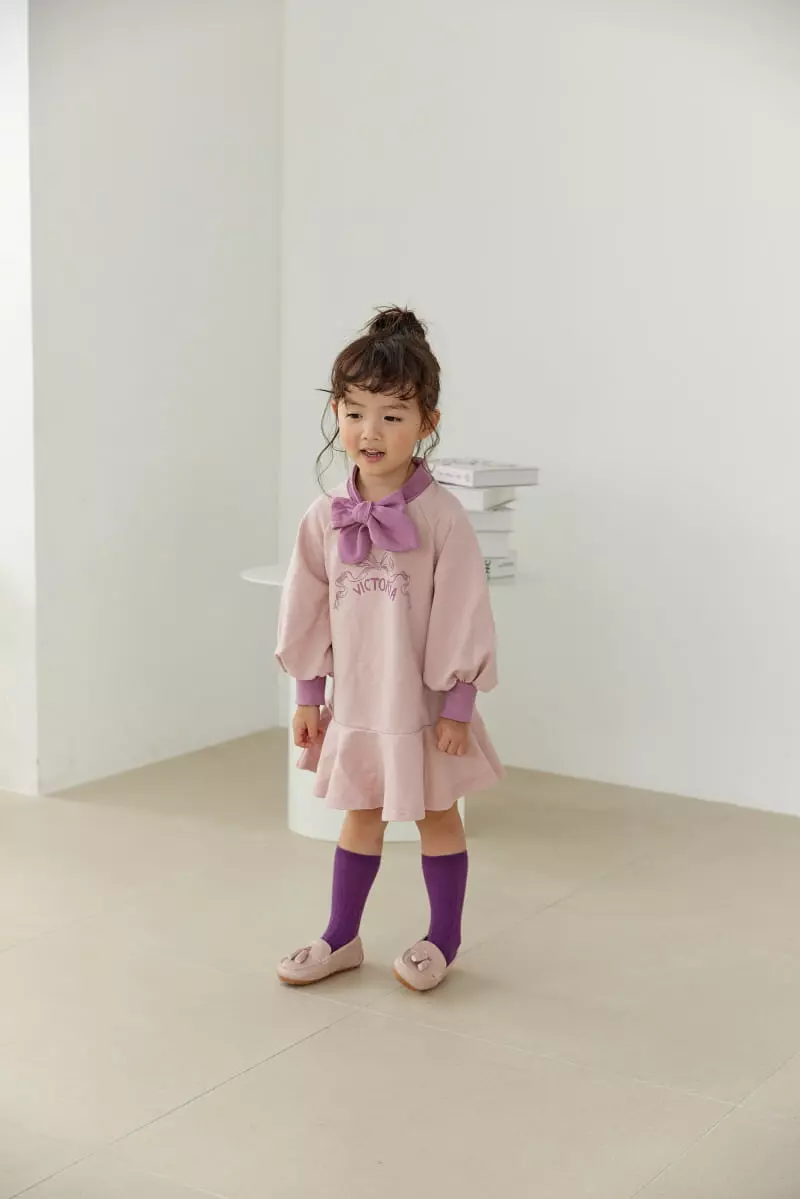 Orange Mom - Korean Children Fashion - #prettylittlegirls - Ribbon One-piece - 10