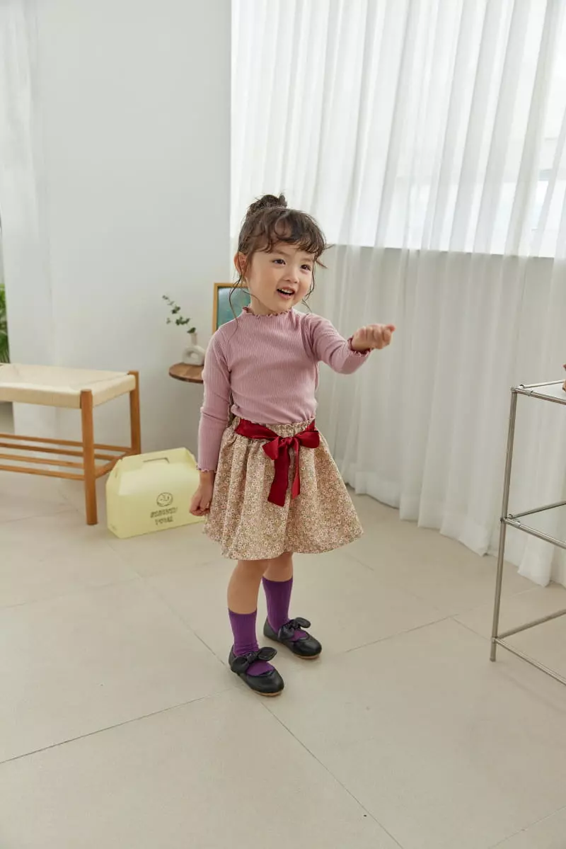 Orange Mom - Korean Children Fashion - #prettylittlegirls - Rib Tee - 6