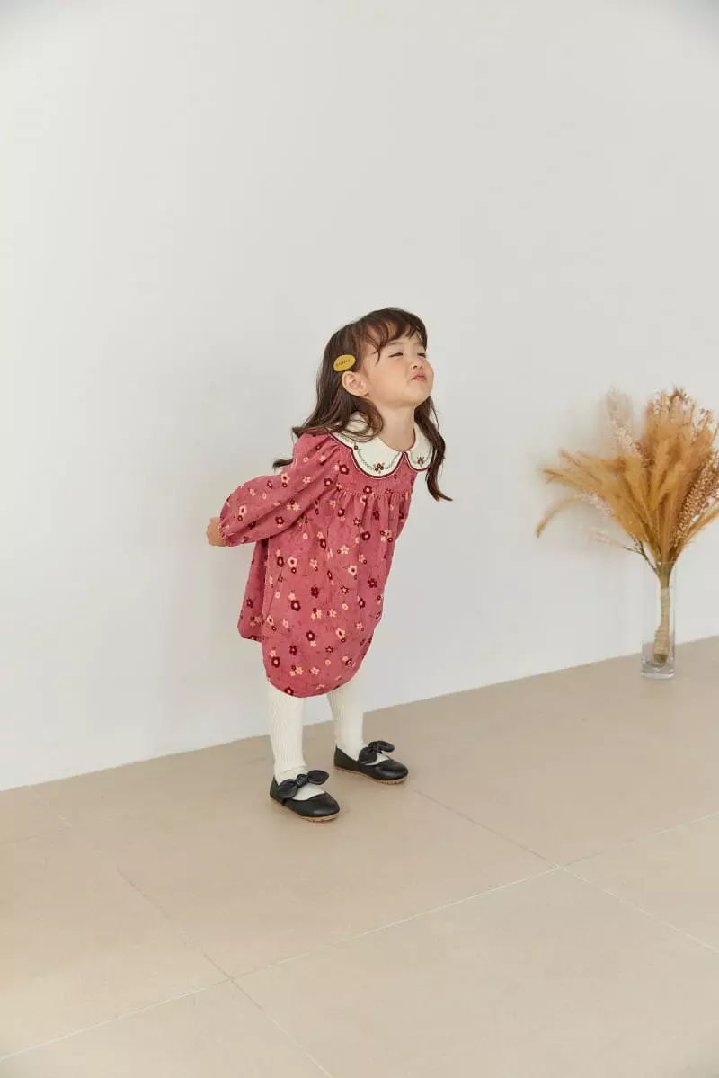 Orange Mom - Korean Children Fashion - #stylishchildhood - Embroidery One-piece - 12