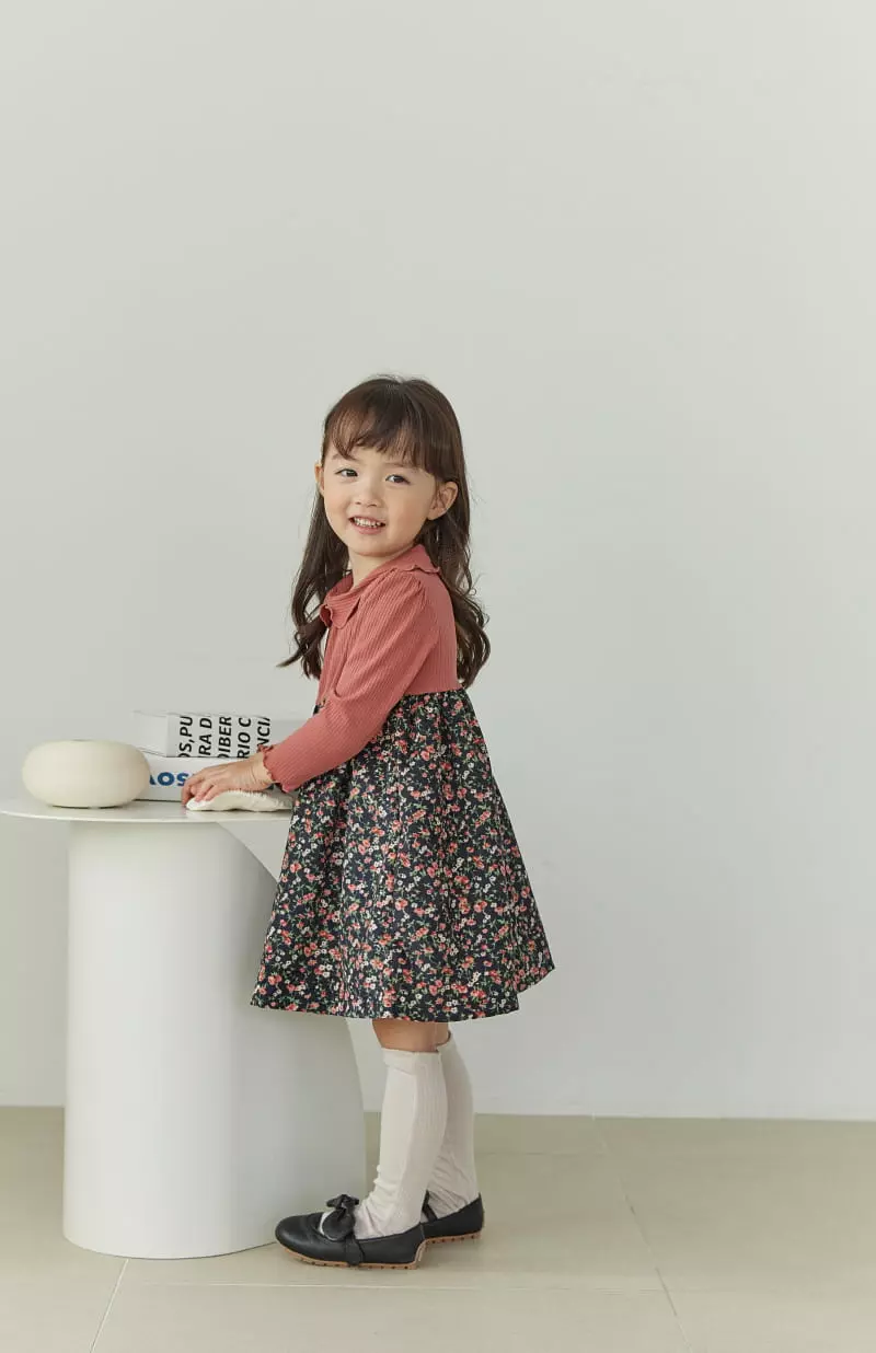 Orange Mom - Korean Children Fashion - #todddlerfashion - Rib Color One-piece - 8