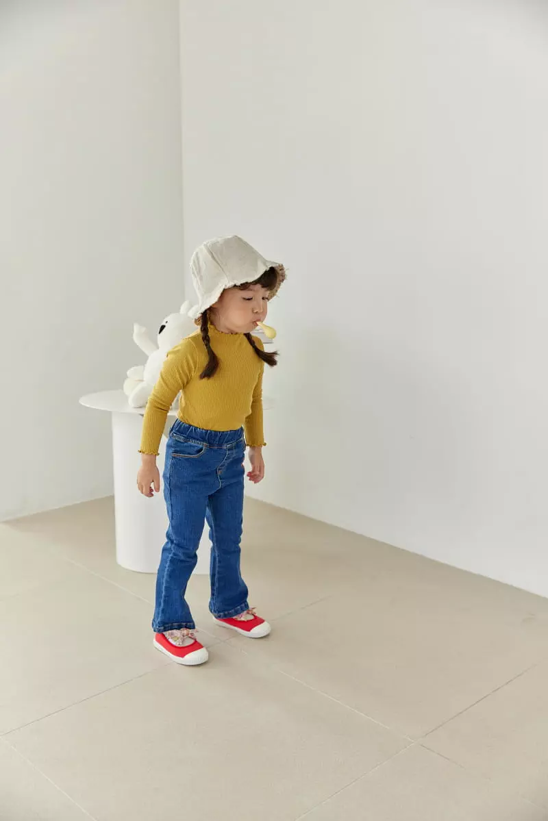 Orange Mom - Korean Children Fashion - #todddlerfashion - Bootscut Jeans - 5