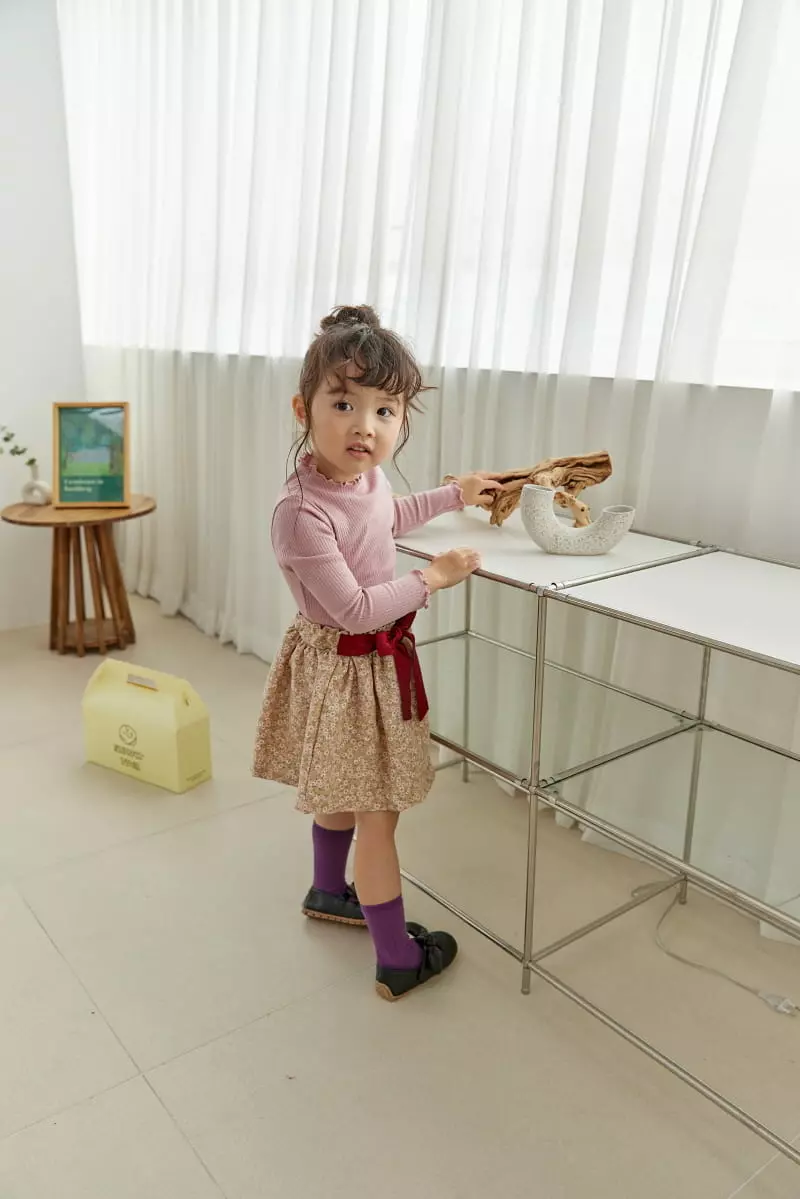 Orange Mom - Korean Children Fashion - #toddlerclothing - Ribbon Skirt - 5