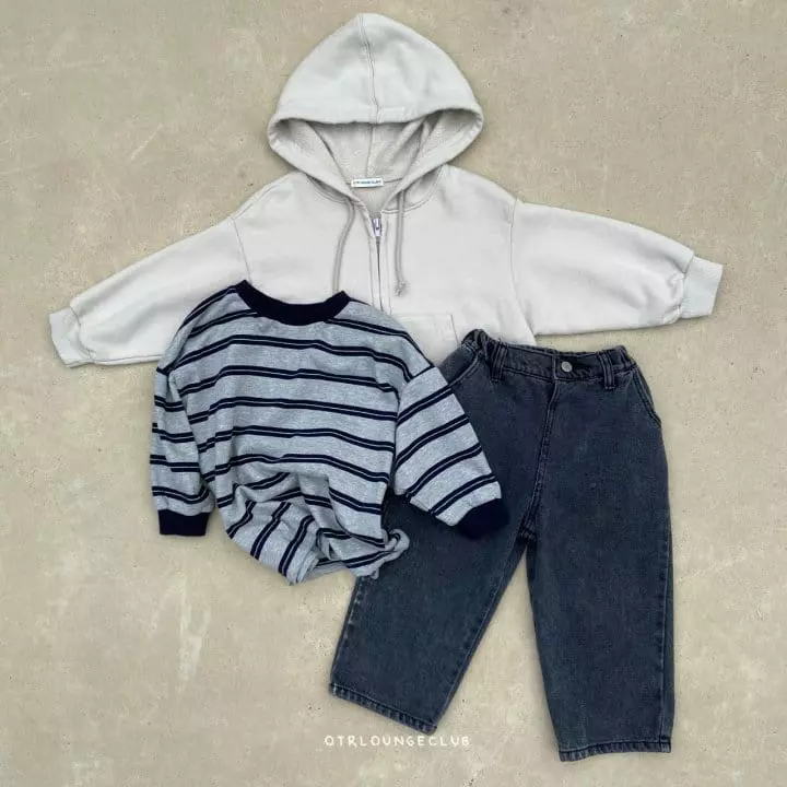 Otr - Korean Children Fashion - #Kfashion4kids - Two Stripes Banding Tee - 2