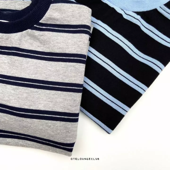 Otr - Korean Children Fashion - #kidzfashiontrend - Two Stripes Banding Tee
