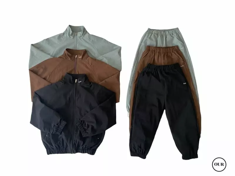 Our - Korean Children Fashion - #Kfashion4kids - Nock Wind Top Bottom Set