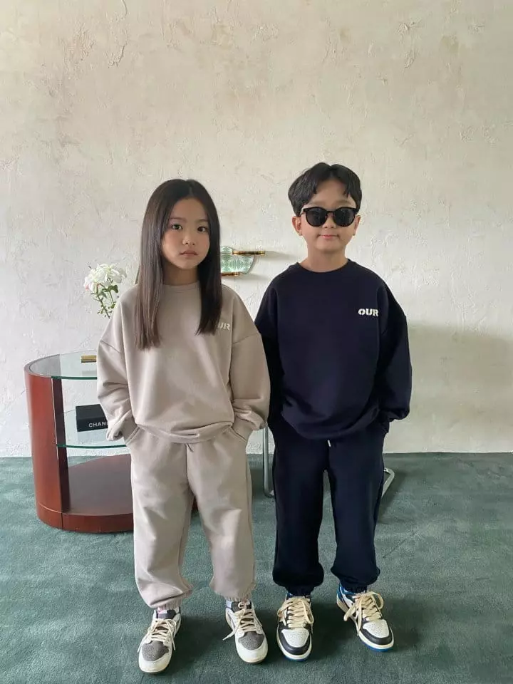 Our - Korean Children Fashion - #childofig - Patch Logo Top Bottom Set - 2