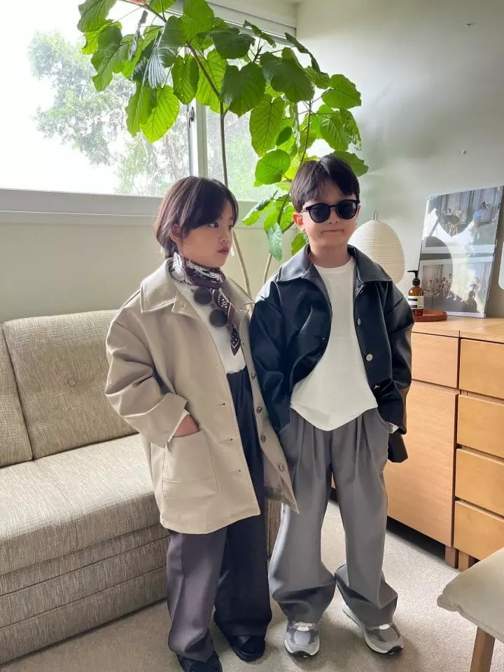 Our - Korean Children Fashion - #childofig - Move Leather Jumper