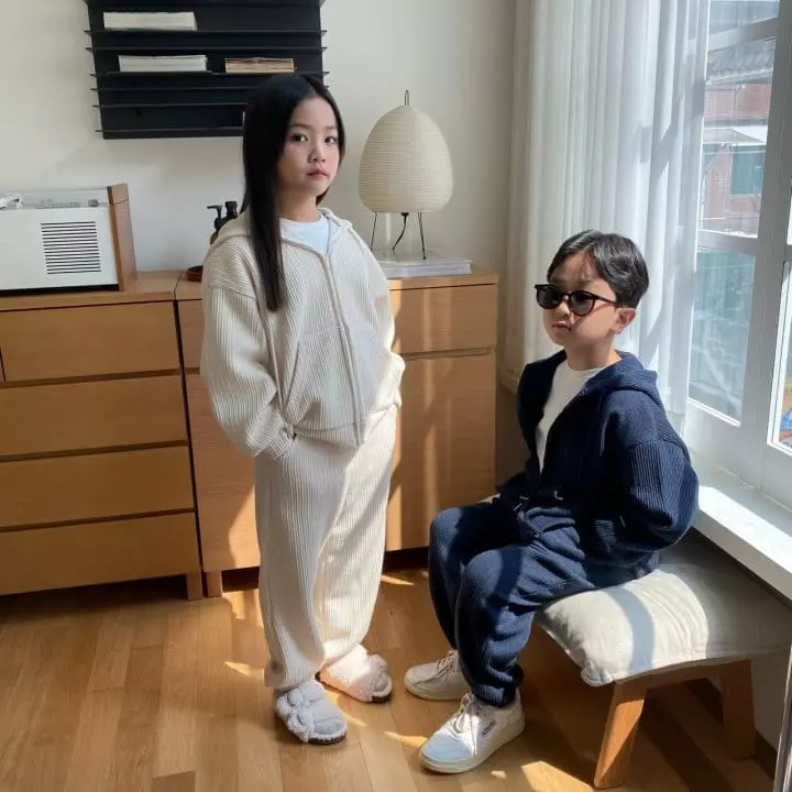 Our - Korean Children Fashion - #childofig - Churros Knit Top Bottom Set - 4