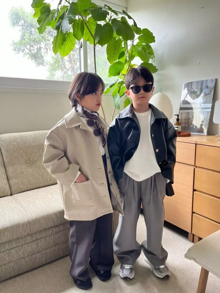 Our - Korean Children Fashion - #childrensboutique - Move Leather Jumper - 3