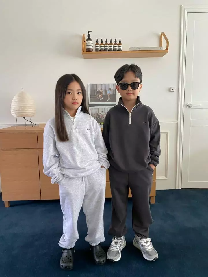 Our - Korean Children Fashion - #discoveringself - Sander Half Top Bottom Set - 8